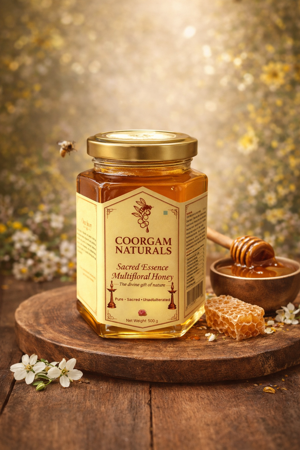 multi flower honey pure & raw